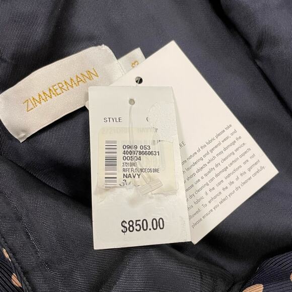 NWT New Zimmermann Rife Flounce Polka Dot Dress Size 3(10) - Picture 12 of 13